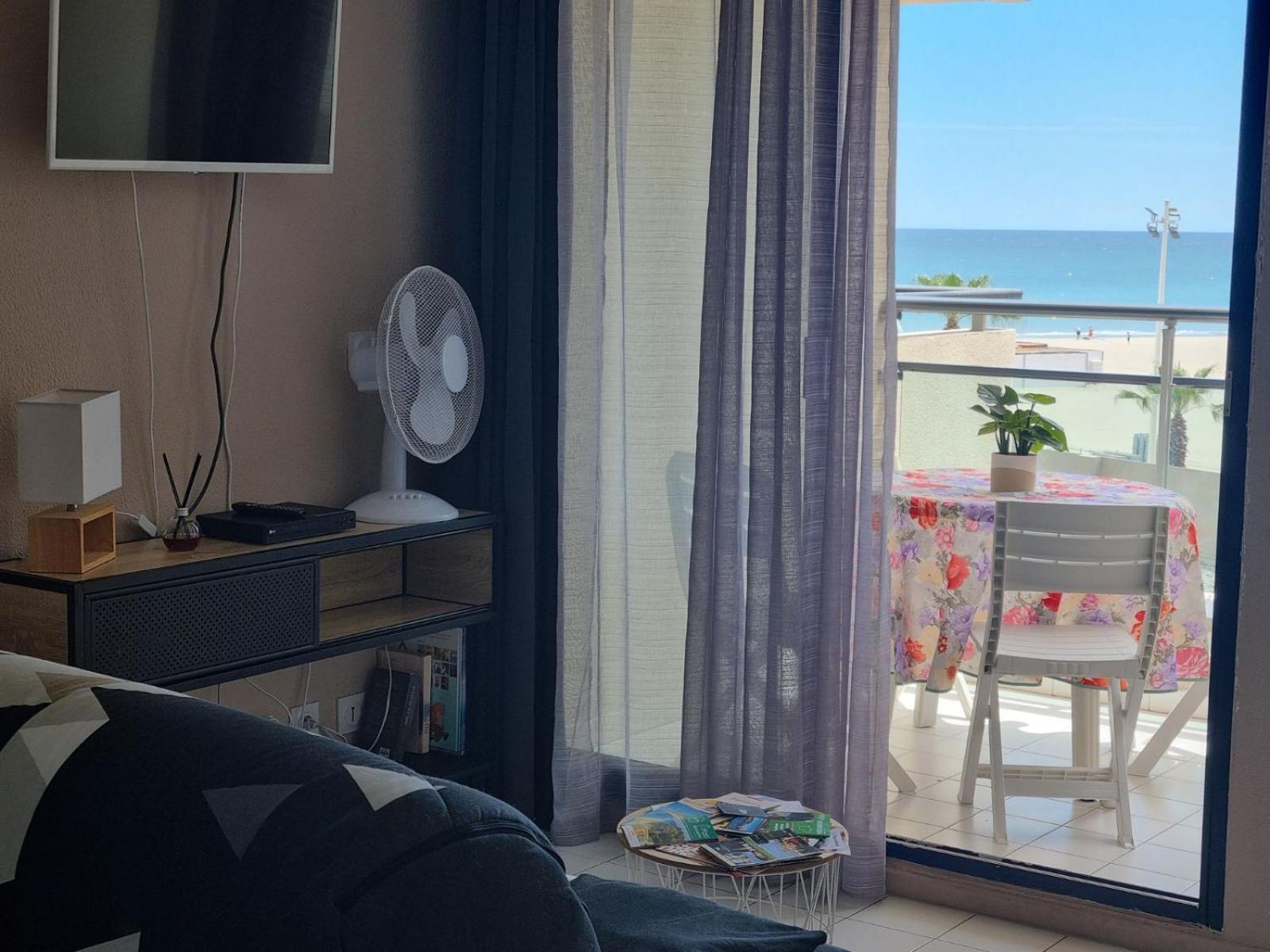 Studio Cosy Climatise Vue Mer Canet Plage 3Etoiles Apartment *